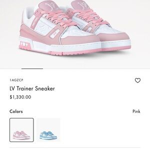 Louis Vuitton Kids Sneakers - Pink and White